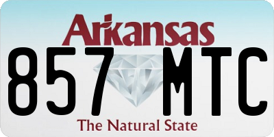 AR license plate 857MTC