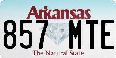 AR license plate 857MTE