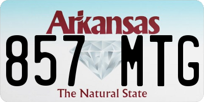 AR license plate 857MTG