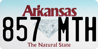 AR license plate 857MTH