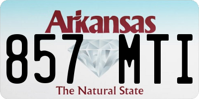 AR license plate 857MTI