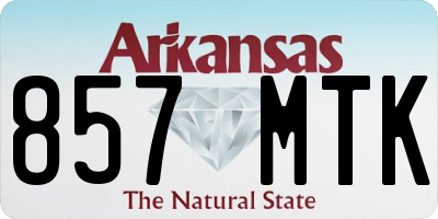 AR license plate 857MTK