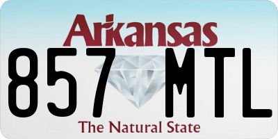 AR license plate 857MTL