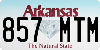 AR license plate 857MTM
