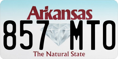 AR license plate 857MTO