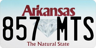 AR license plate 857MTS