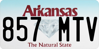AR license plate 857MTV