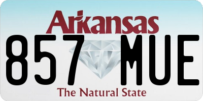 AR license plate 857MUE