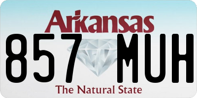 AR license plate 857MUH