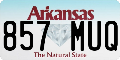 AR license plate 857MUQ