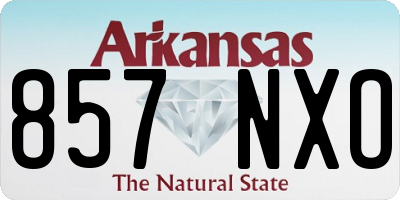 AR license plate 857NXO