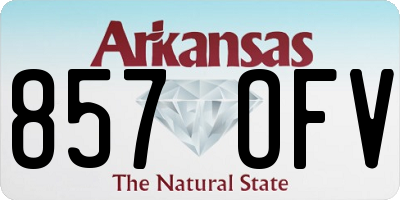 AR license plate 857OFV