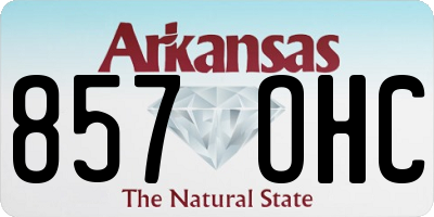 AR license plate 857OHC