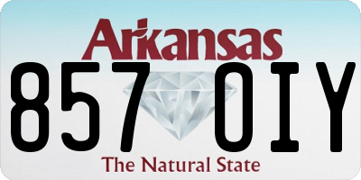 AR license plate 857OIY