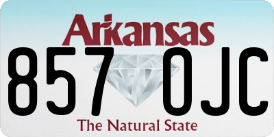 AR license plate 857OJC