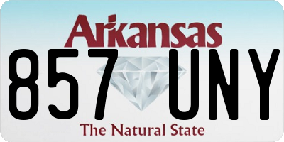 AR license plate 857UNY