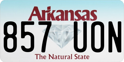 AR license plate 857UON