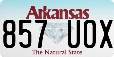 AR license plate 857UOX