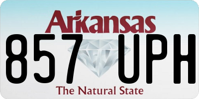 AR license plate 857UPH