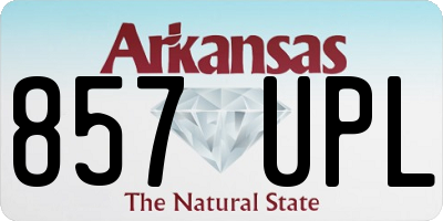 AR license plate 857UPL