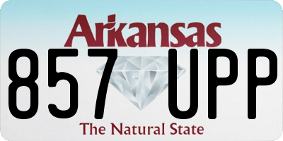 AR license plate 857UPP