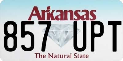 AR license plate 857UPT