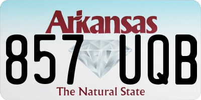AR license plate 857UQB