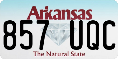 AR license plate 857UQC