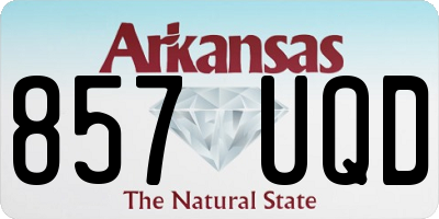 AR license plate 857UQD