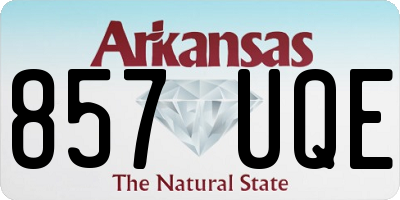 AR license plate 857UQE