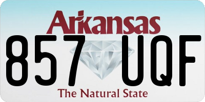 AR license plate 857UQF
