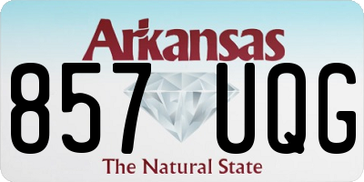 AR license plate 857UQG