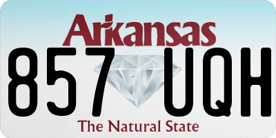 AR license plate 857UQH