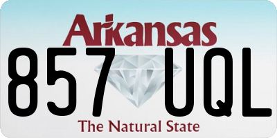 AR license plate 857UQL