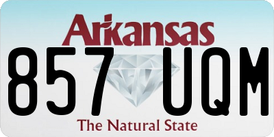 AR license plate 857UQM