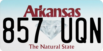 AR license plate 857UQN