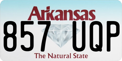 AR license plate 857UQP