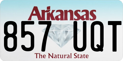 AR license plate 857UQT