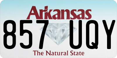 AR license plate 857UQY