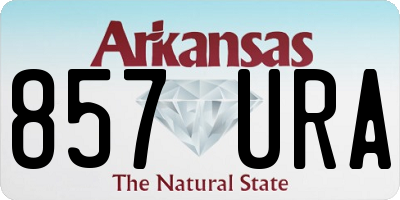 AR license plate 857URA