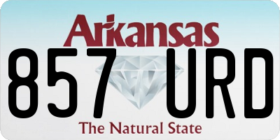AR license plate 857URD