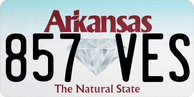 AR license plate 857VES