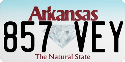 AR license plate 857VEY