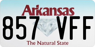 AR license plate 857VFF