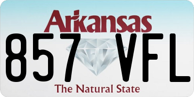AR license plate 857VFL