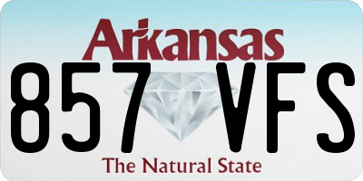 AR license plate 857VFS