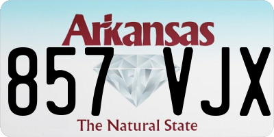 AR license plate 857VJX