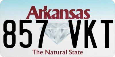 AR license plate 857VKT
