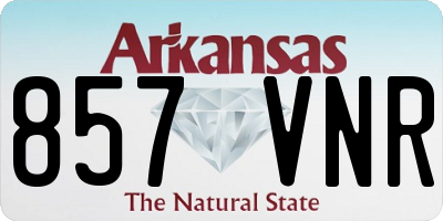 AR license plate 857VNR