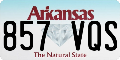 AR license plate 857VQS